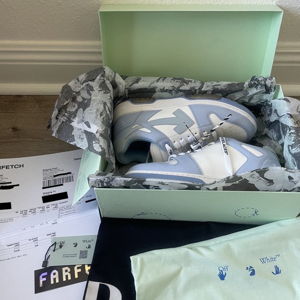 Off-White Out of Office Light Blue Sneakers 2020